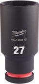 Milwaukee accessoires shockwave krachtdop 1 2 lang 27 mm | 1 stuk - 4932480345