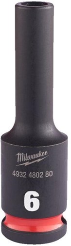 Milwaukee accessoires shockwave slagdop 3 8 diep 6mm | 1 stuk - 4932480280