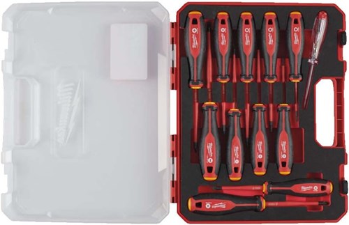 Milwaukee accessoires tri-lobe vde schroevendraaierset - 12-delig - 4932479095
