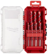 Milwaukee accessoires milwaukee betonboren premium packout friendly box set (4 x 90, 5 5 6 6 x 100, 8 10 12 x 150 mm) - 4932493881 - afbeelding 1