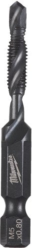 Milwaukee accessoires milwaukee boor tap combinatie | 1 4 hss-g | m5x57mm - 4932498263