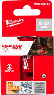 Milwaukee accessoires milwaukee boren | diamond max™ | 1 4 nat droog | 29 mm 1 4 hex - 4932498351 - afbeelding 2
