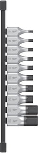 Milwaukee doppenset | 1 2 four flat™ hex | 4 op rail | 10-delig - 4932480853