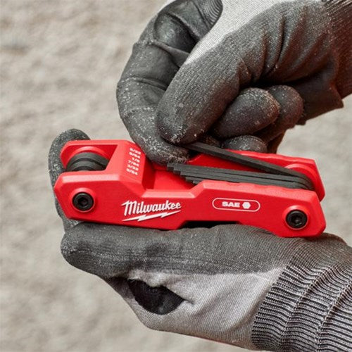 Milwaukee inbussleutelsset imperial l-vorm met kogeleinde | 13-delig - 4932493614