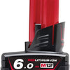 Milwaukee m12 b6 li-ion accu v12 6.0ah m12™ - 4932451395