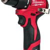 Milwaukee m12 blpdrc-202c compact koolborstelloze accu klopboorschroefmachine (2x 2,0ah accu) - 4933500422