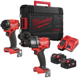 Milwaukee m18 fpp2a3-502x fuel power pack | m18fpd3 m18fid3 | 2x 5.0 ah accu + lader | in hd-koffer - 4933480873 - afbeelding 1