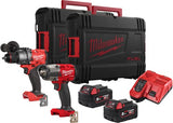 Milwaukee m18 fpp2f3-502x | m18 fuel™ accu gereedschapsset 2-kit (m18fpd3, fmtiw2f12 (2x 5.0ah accu + lader in hd box) - 4933492518 - afbeelding 1