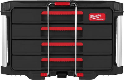 Milwaukee packout 4 drawer tool box packout™ box 4 lades 363 x 564 x 414 - 4932493189