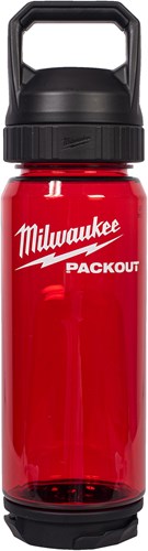 Milwaukee packout™ plastic fles met drinkdop | 740 ml | rood - 4932498636 - afbeelding 1