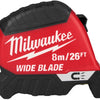 Milwaukee rolmaat | wide blade | magnetisch | 26 ft 8 m x 35 mm - 4932499210