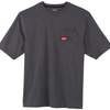 Milwaukee wtssgr xl t-shirt work short sleeve grey xl - 4932493011