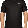 Milwaukee ww ss bl m t-shirt workskin™ warm weather short sleeve black m - 4932493064
