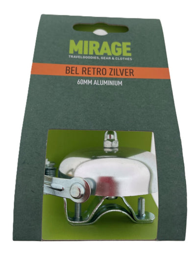 Mirage bel retro alu 60mm, zilver