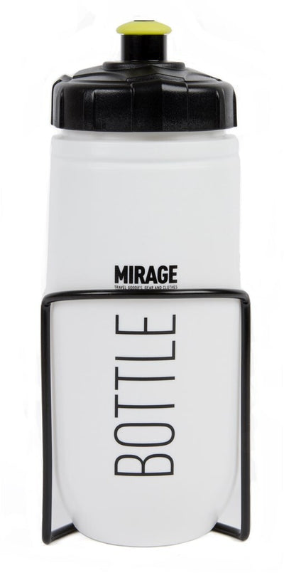 Mirage bidon 600ml star-white met alu houder