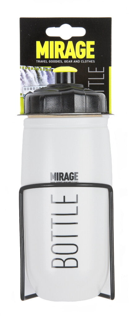Mirage bidon 600ml star-white met alu houder