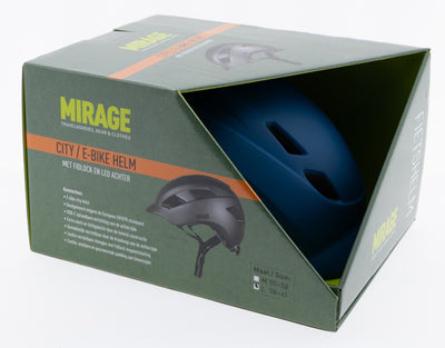 Buzaglo mirage urban helm e-bike led 58-61cm mat blauw