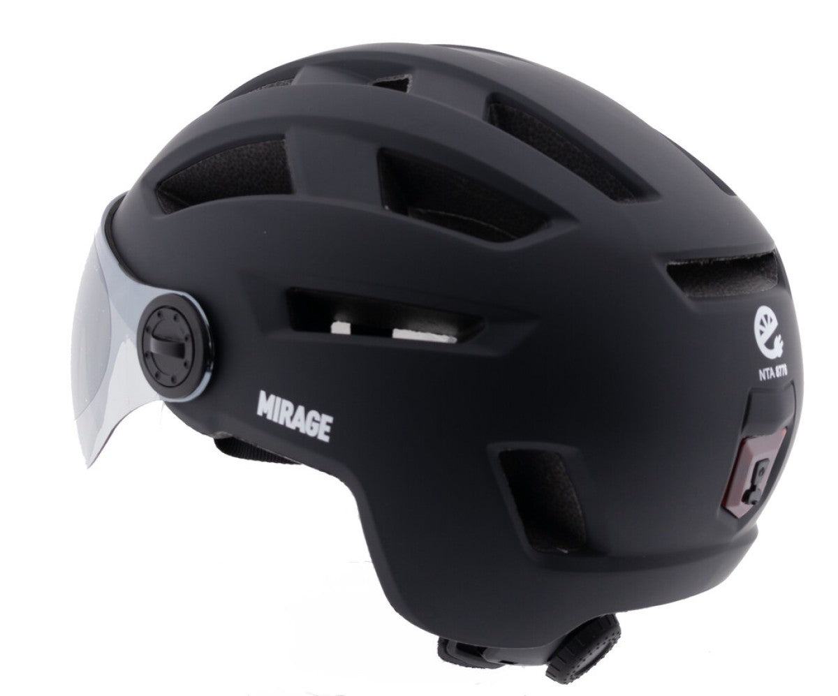 Buzaglo mirage urban helm speed pedelec led 55-58cm mat zwart