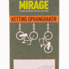 Set ophanghaken met ketting geplastificeerd