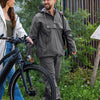 Mirage regenjas rainfall closed jacket - maat l - gemaakt van polyester soft touch - earl grey
