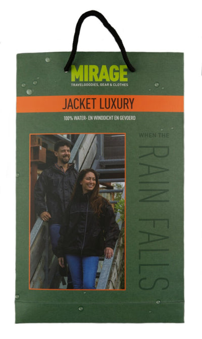 Regenjack Mirage Luxury Zwart - Maat XXL