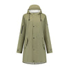 Mirage regenjas rainfall trenchcoat - maat l - gemaakt van polyester soft touch - olive green
