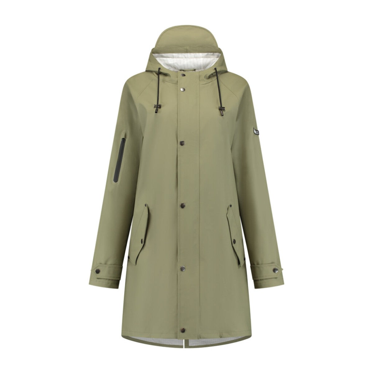 Mirage regenjas rainfall trenchcoat - maat l - gemaakt van polyester soft touch - olive green