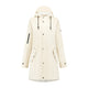 Mirage regenjas rainfall trenchcoat - maat m - gemaakt van polyester soft touch - off white