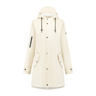 Mirage regenjas rainfall trenchcoat - maat xl - gemaakt van polyester soft touch - off white