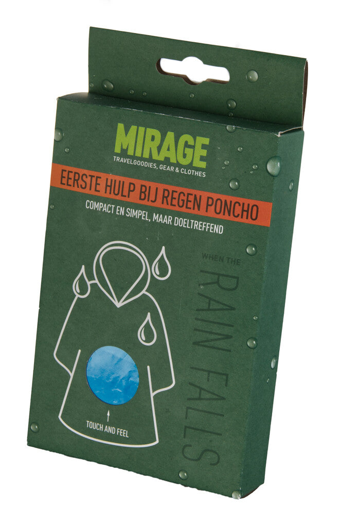 Buzaglo mirage wegwerp regen poncho one size