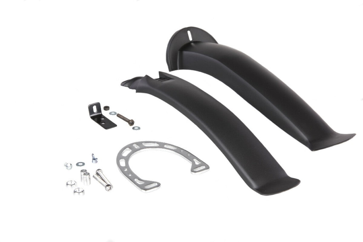 Alpina mirage spatbordenset 20“ kunststof, zwart