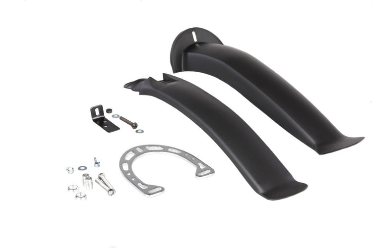 Alpina mirage spatbordenset 20“ kunststof, zwart