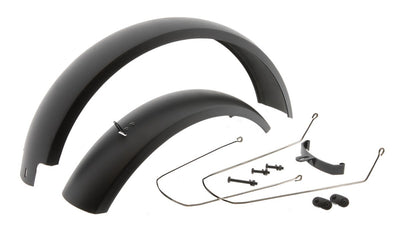 Mirage spatbord set 20 fatbike incl. bevestiging - zwart