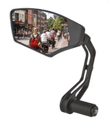 Mirage spiegel links first class dimmend glas - bar-end bevestiging - zwart - afbeelding 1