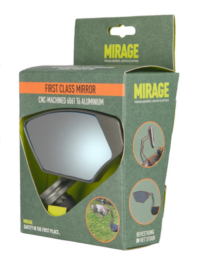 Mirage spiegel barend first class,dimmend glas, grijs, links