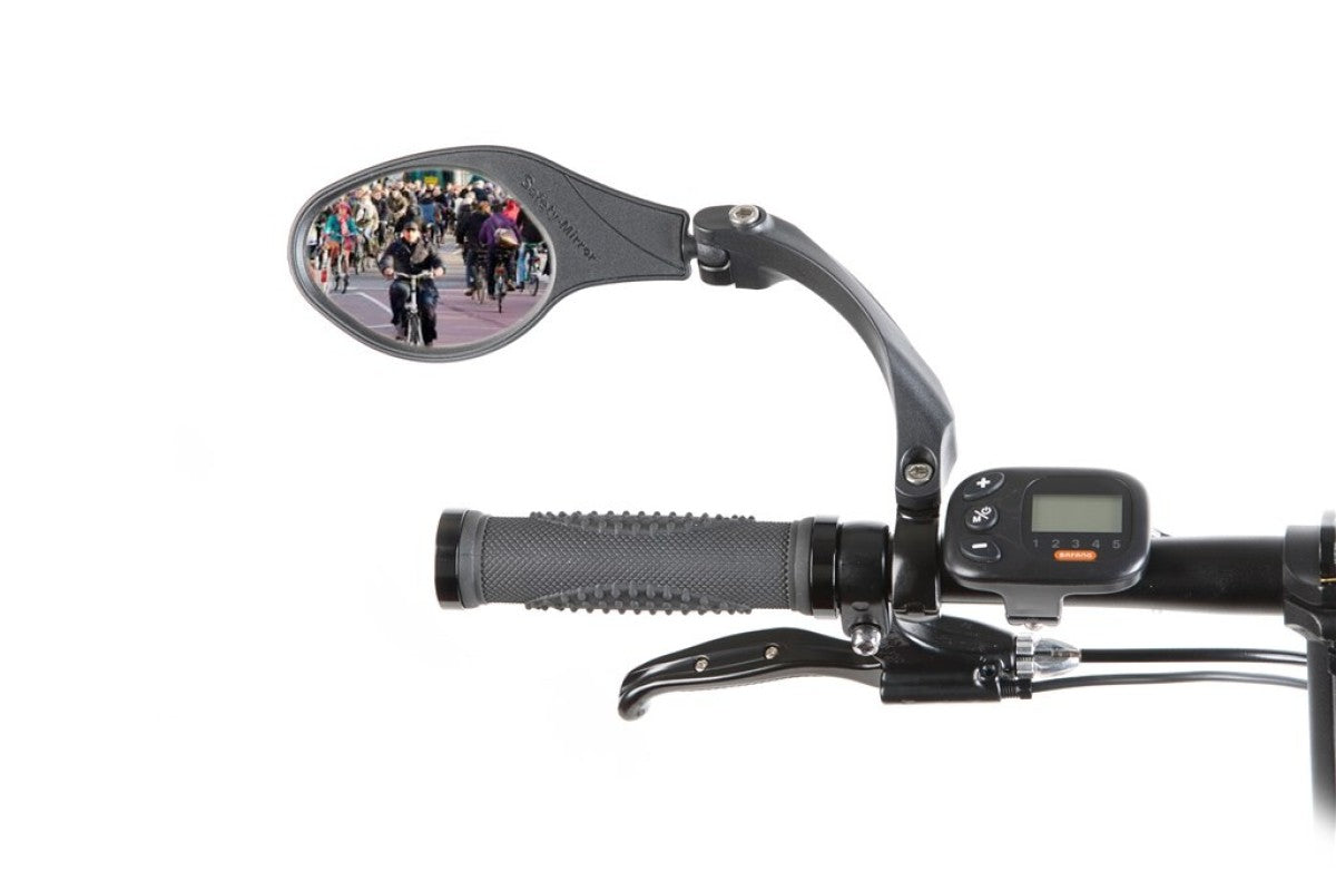Mirage Stuurspiegel links 9 cm zwart