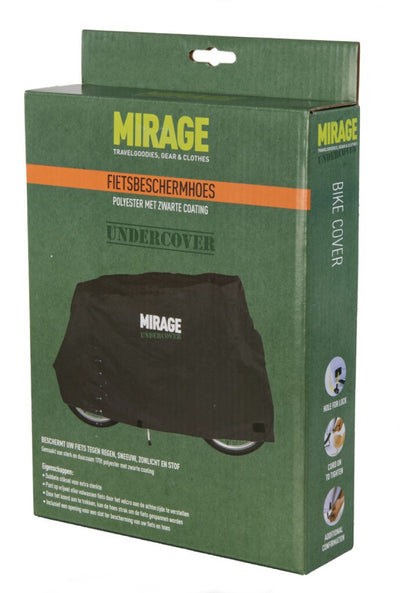 Mirage undercover beschermhoes fiets 170d polyester, zwart