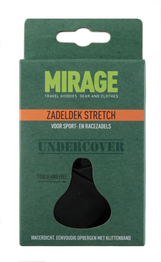 Zadeldek Mirage Sport Race - stretch nylon - zwart