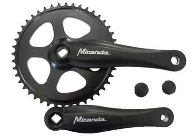 Miranda  beta 1+ crankstel 44t 3 32“, zwart zwart