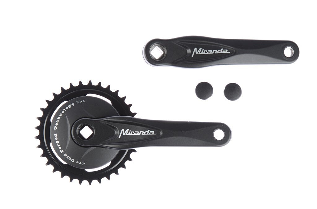 Miranda alfa 1 crankstel met disk 95mm zwart 33 tands 572233