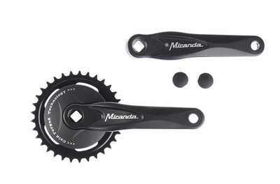 Miranda alfa 1 crankstel met disk 95mm zwart 33 tands 572233