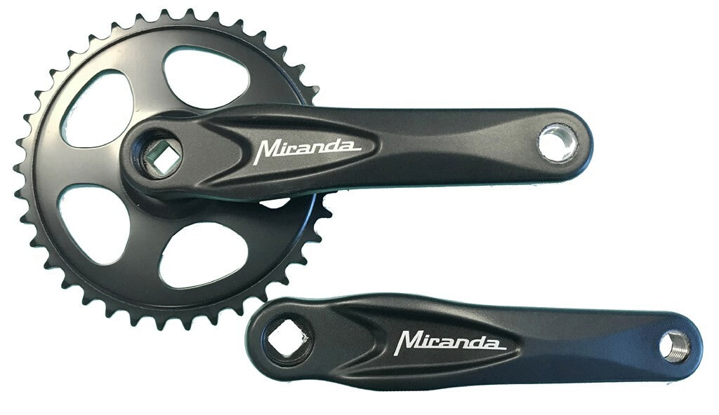 Miranda crankstel Alfa 1, 38T 3 32“ 170mm zwart