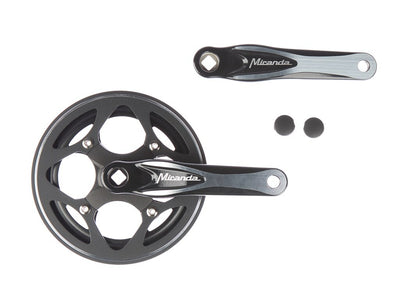 Miranda crankset 44 tands 3 32-1 8 zwart zilver beta met kettingrand