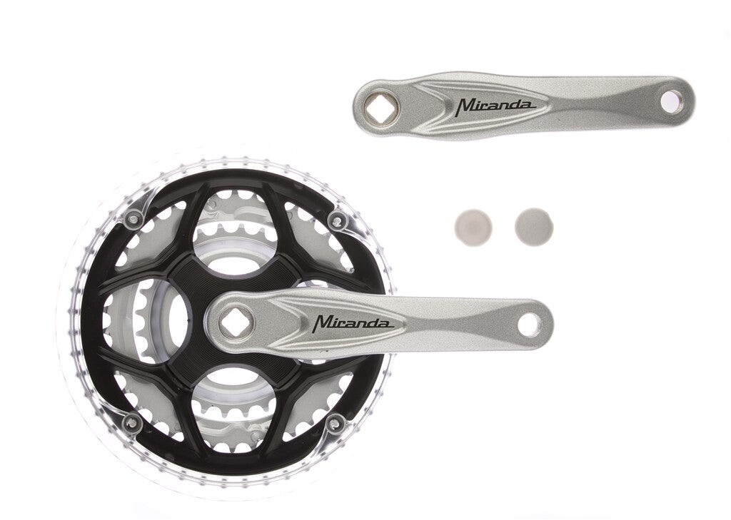 Miranda crankset alu zilver 22 32 42t vlak +0 mm