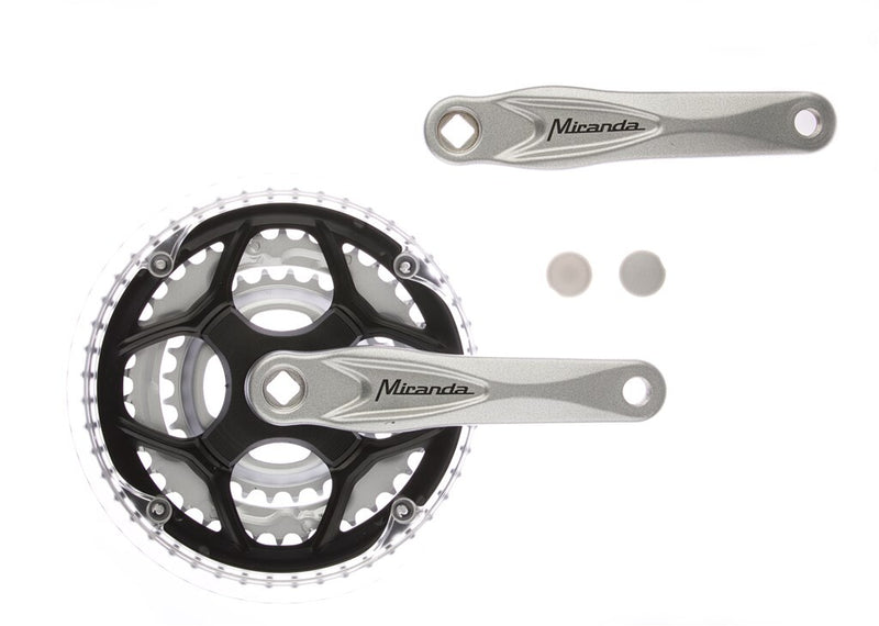 Miranda crankset alu zilver 22 32 42t vlak +0 mm