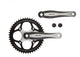 Miranda  beta 1+ crankstel 48t 3 32“ verwisselbaar, zwart zilver