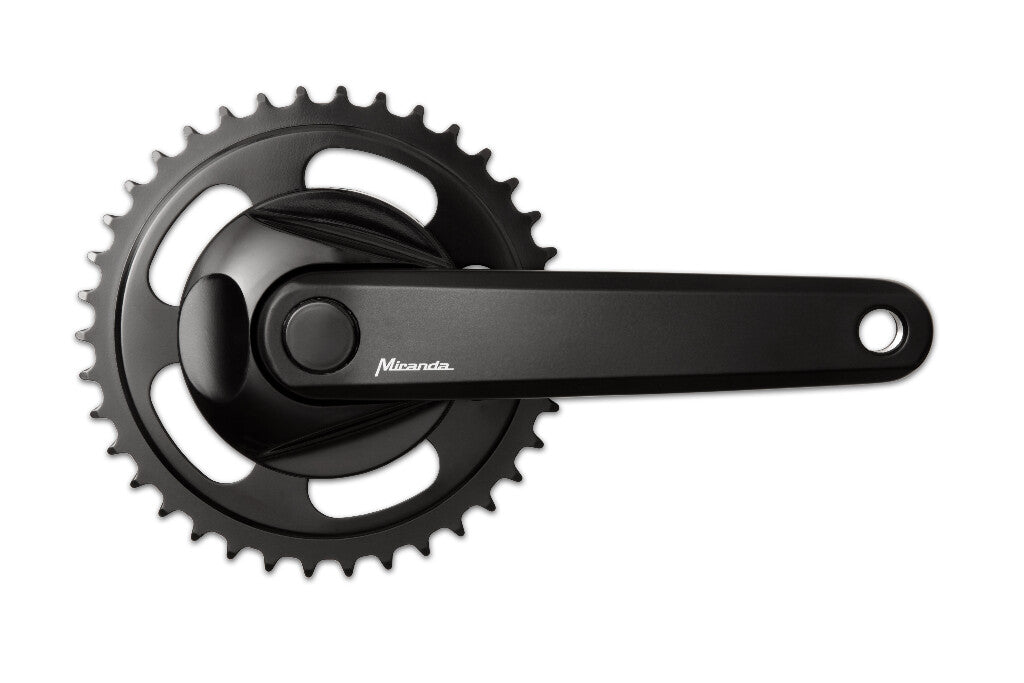 Miranda Crankstel 38T Miranda 170mm crankarm met disc 9.5cm zwart