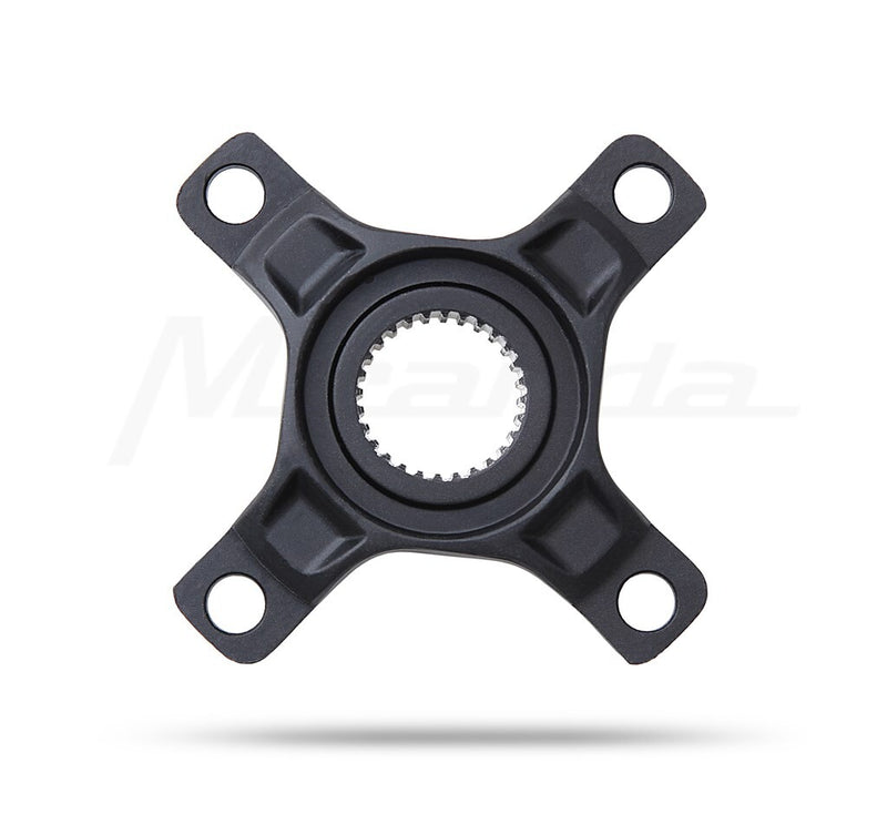 Miranda  yamaha spider 4-arm, bcd104 pw motor, aluminium, zwart