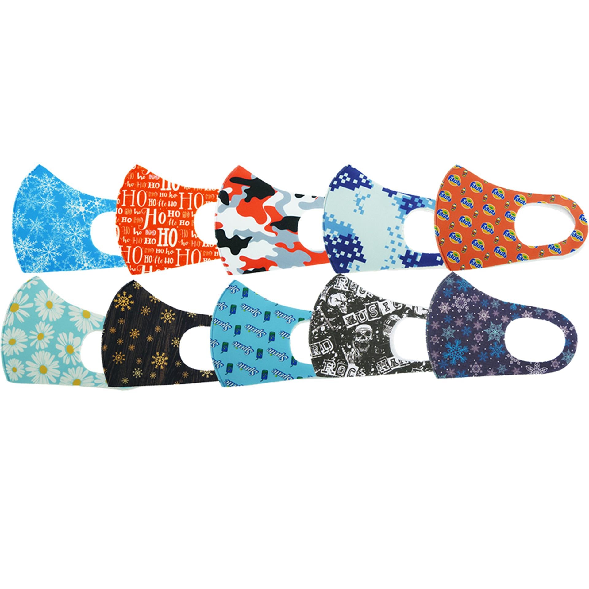 Aro houseware niet-medisch mondkapje stof assorti kleuren in diverse prints 17,5x12,5cmi