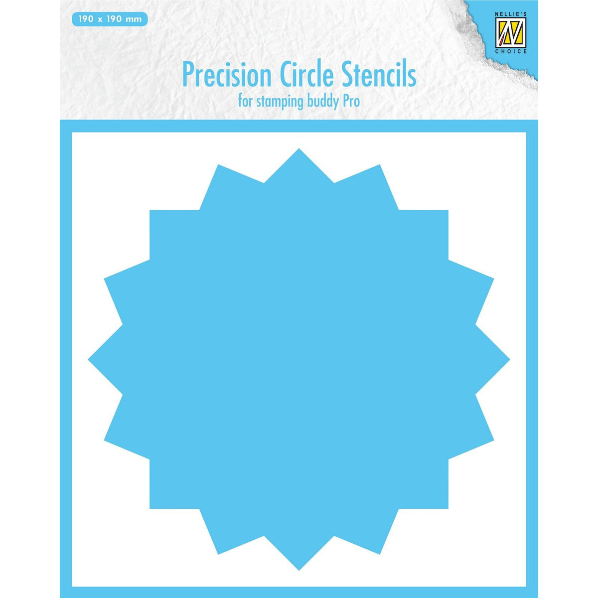 Nellie's choice • precision circle stencils 16-point circle 20x20cm